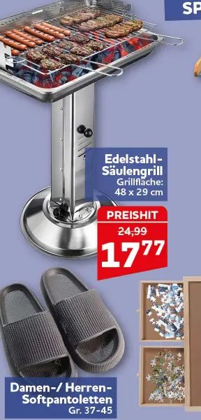 Edelstahl-Säulengrill