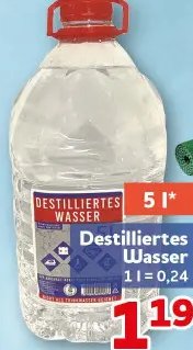 Destilliertes Wasser
