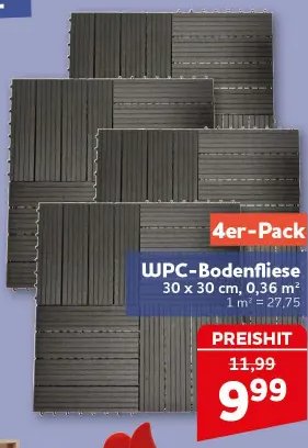 WPC-Bodenfliese