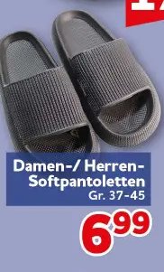Damen-/ Herren-Softpantoletten