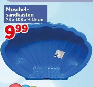 Muschel-sandkasten