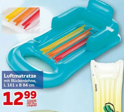 Luftmatratze mit Rückenlehne