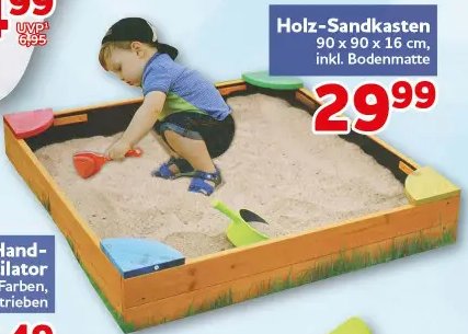 Holz-Sandkasten