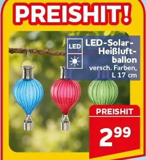 LED-Solar-Heißluft-ballon