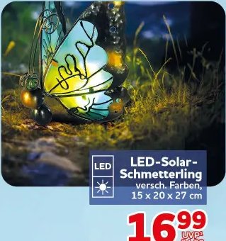 LED-Solar-Schmetterling