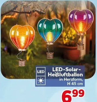 LED-Solar-Heißluftballon