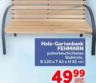 Holz-Gartenbank FEHMARN