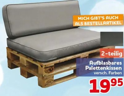 Aufblasbares Palettenkissen