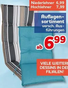 Auflagen-sortiment