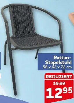Rattan-Stapelstuhl