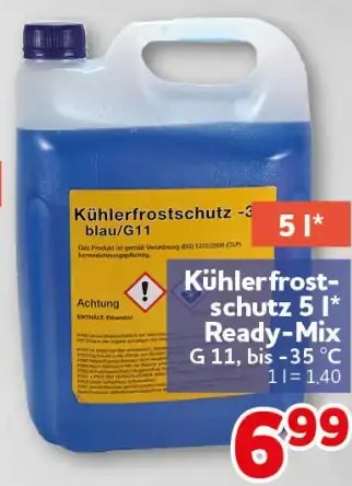 Kühlerfrostschutz