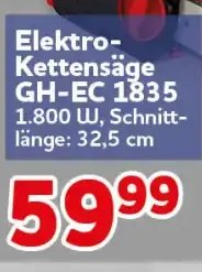 Elektro-Kettensäge GH-EC 1835