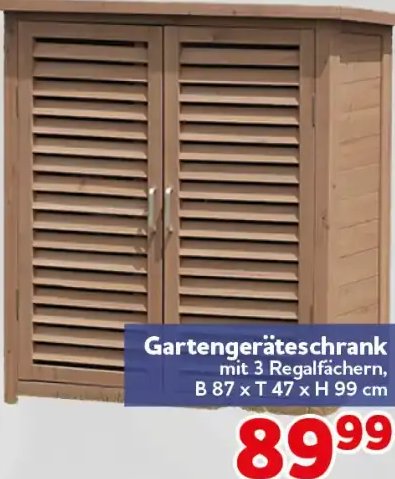 Gartengeräteschrank