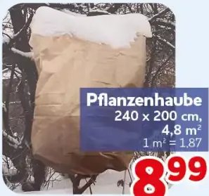 Pflanzenhaube