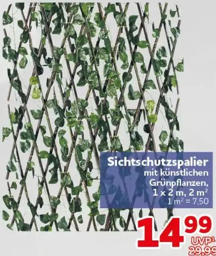 Sichtschutzspalier