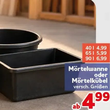 Mörtelwanne oder Mörtelkübel