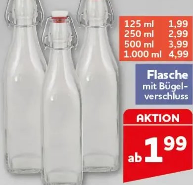 Flasche mit Bügelverschluss