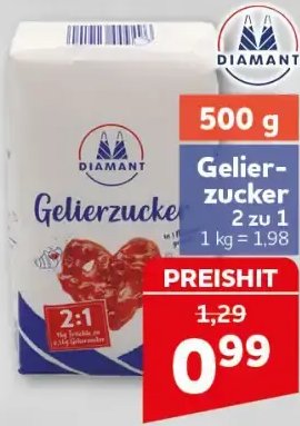 Gelierzucker 2 zu 1