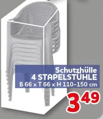 Schutzhülle 4 STAPELSTÜHLE