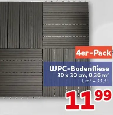 WPC-Bodenfliese