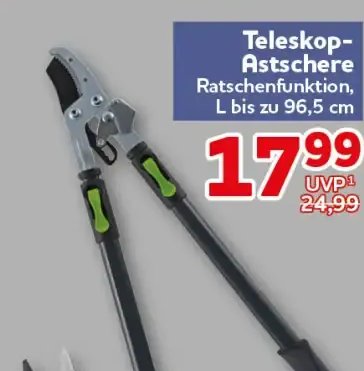 Teleskop-Astschere