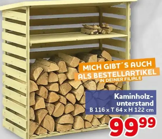 Kaminholzunterstand