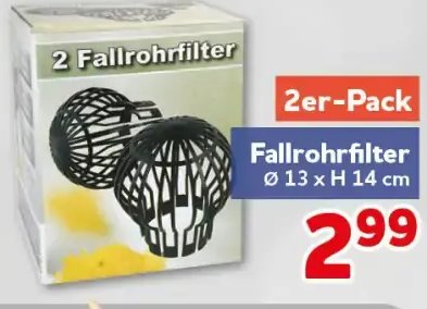 Fallrohrfilter