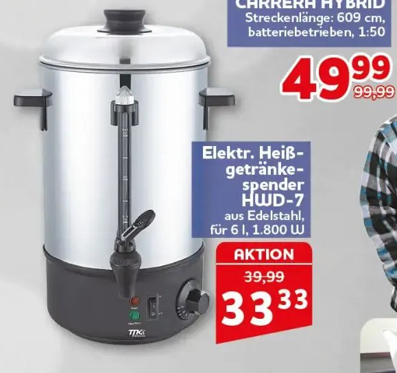 Elektr. Heißgetränkespender HWD-7