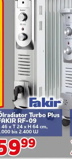 ÖLradiator Turbo Plus FAKIR RF-09