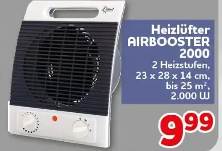 Heizlüfter AIRBOOSTER 2000