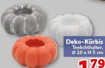Deko-Kürbis Teelichthalter