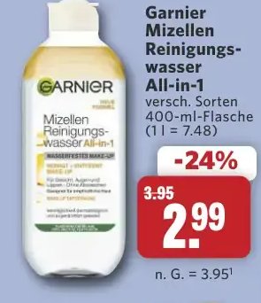 Garnier Mizellen Reinigungs-wasser All-in-1