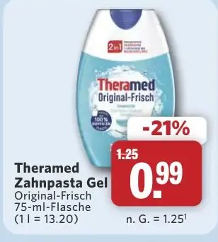 Theramed Zahnpasta Gel Original-Frisch