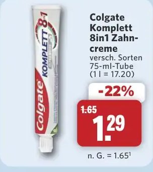 Colgate Komplett 8in1 Zahn-creme