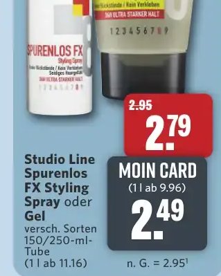 Studio Line Spurenlos FX Styling Spray oder Gel