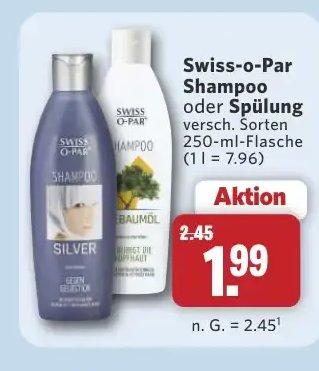 Swiss-o-Par Shampoo oder Spülung