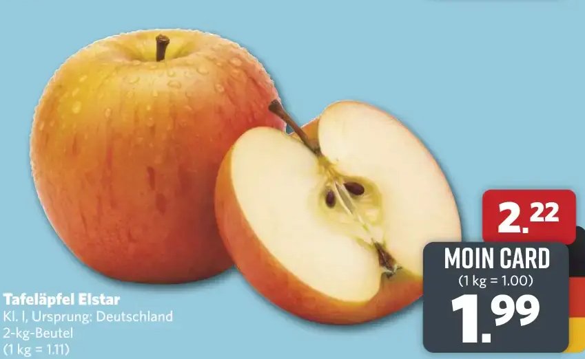 Tafeläpfel Elstar