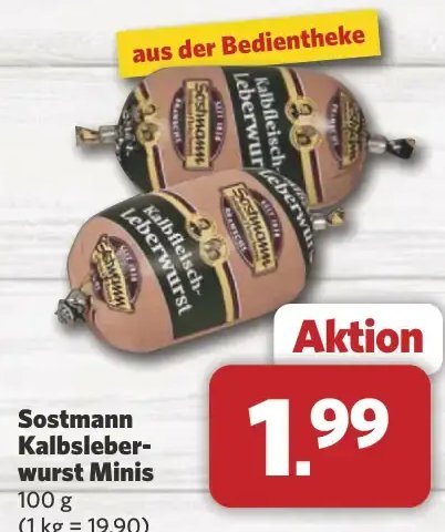 Sostmann Kalbsleberwurst Minis