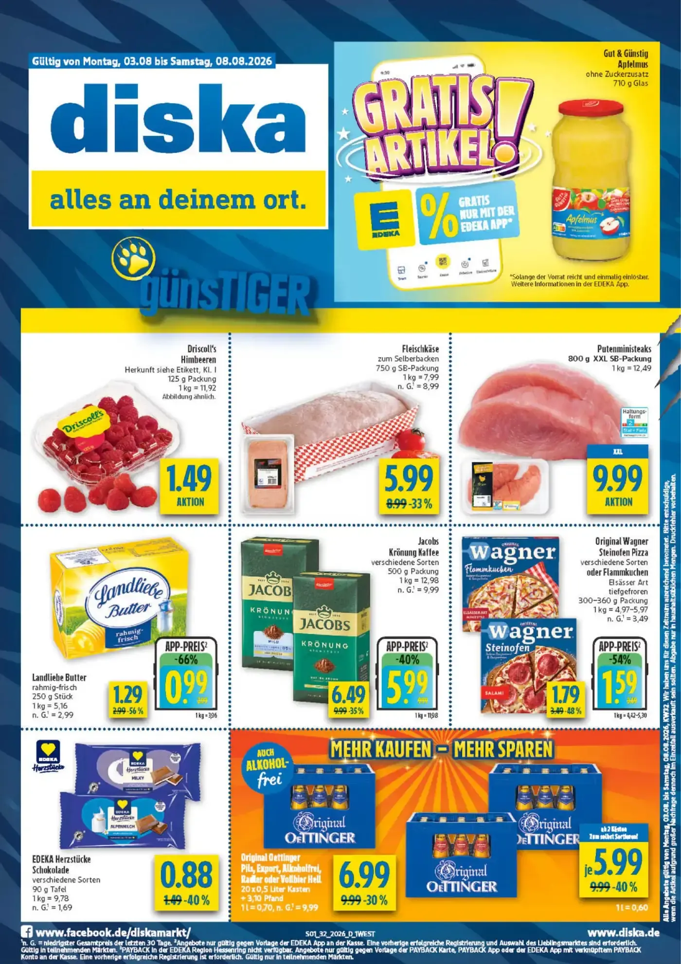 Diska Prospekt nächste Woche zum Blättern