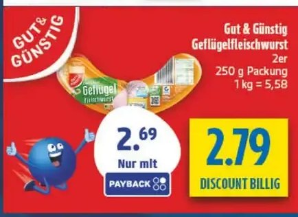 Gut & Günstig Geflügelfleischwurst