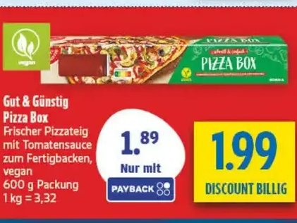 Gut & Günstig Pizza Box