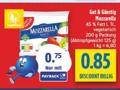 Gut & Günstig Mozzarella