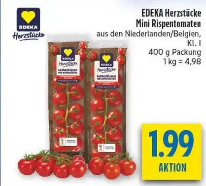 EDEKA Herzstücke Mini Rispentomaten