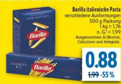 Barilla italienische Pasta