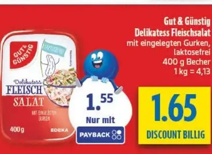 Gut & Günstig Delikatess Fleischsalat