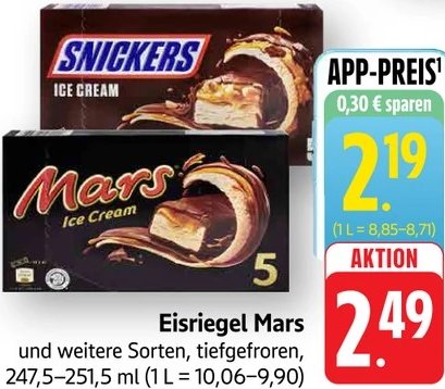 Eisriegel Mars und weitere Sorten