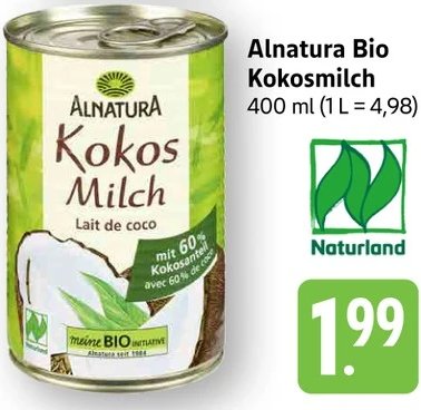 Alnatura Bio Kokosmilch