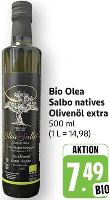 Bio Olea Salbo natives Olivenöl extra