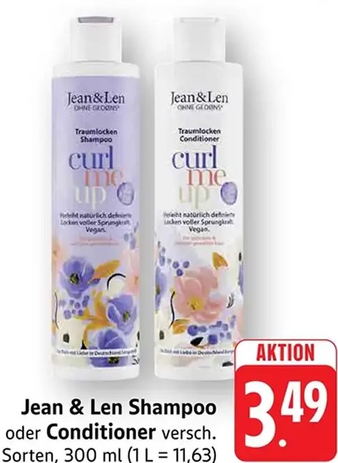 Jean & Len Shampoo oder Conditioner