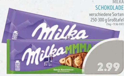 MILKA SCHOKOLADE